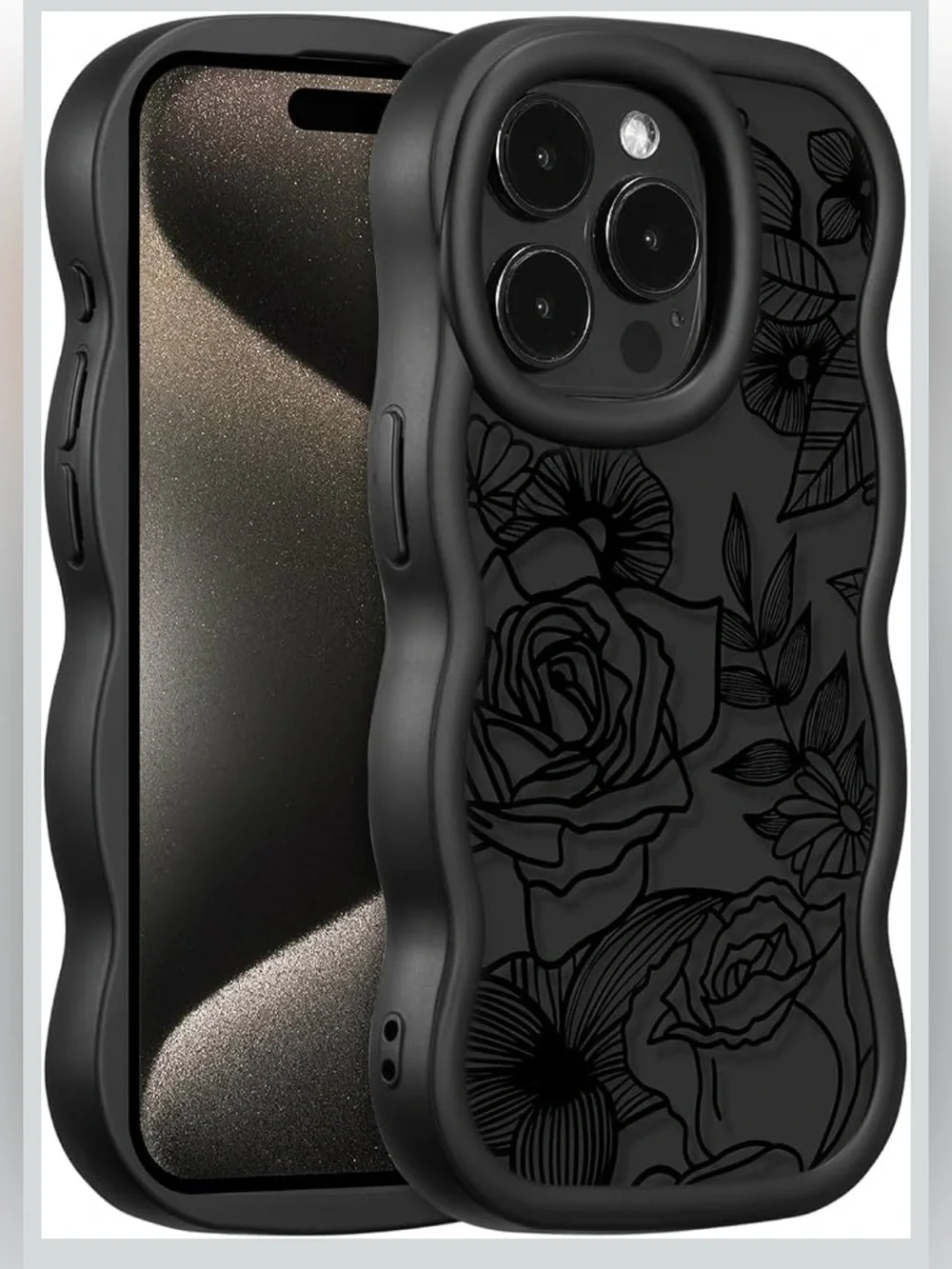 iPhone 13 Pro Max Floral Shock-Resistant Phone Case - Sleek Protective Case